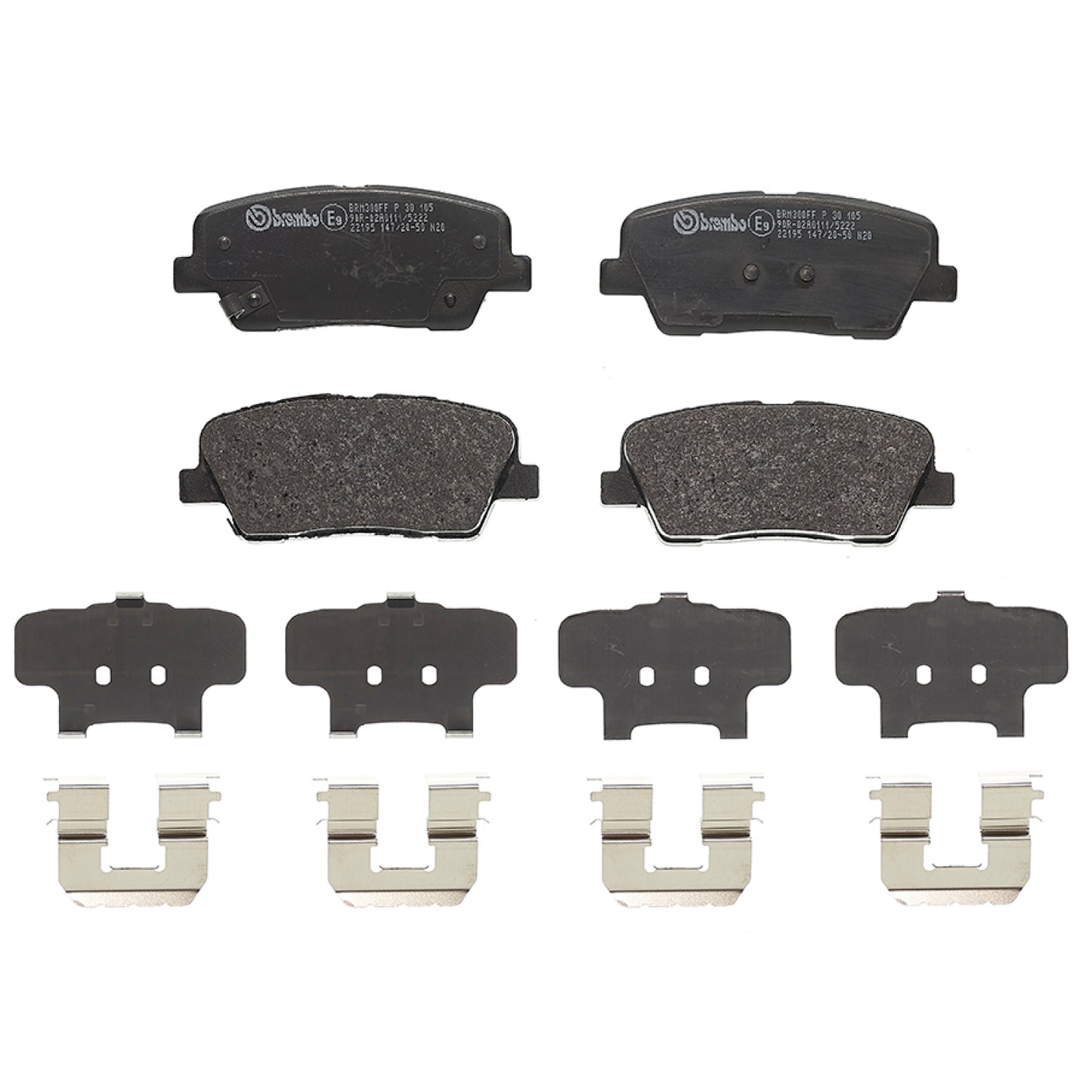 BRE-P30105 - BALATAS TRASERAS PARA HYUNDAI SANTA FE GLS PREMIUM 2018-2018