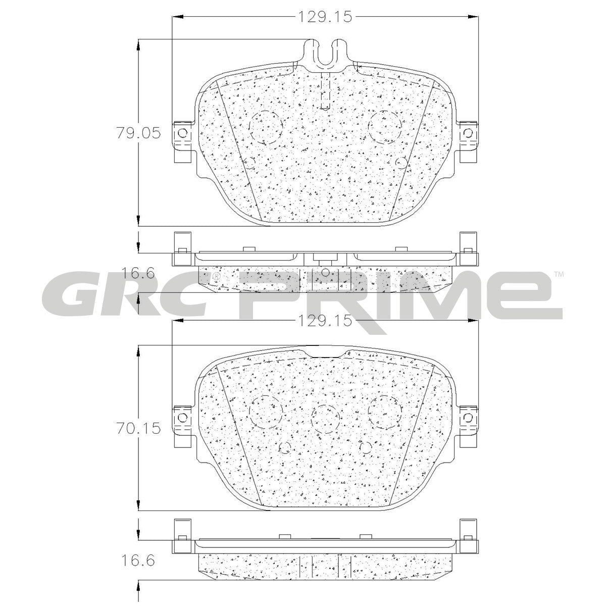 GPRD2047 - BALATAS CERAMICAS TRASERAS PARA MERCEDES-BENZ AMG GT 43 2021-2023