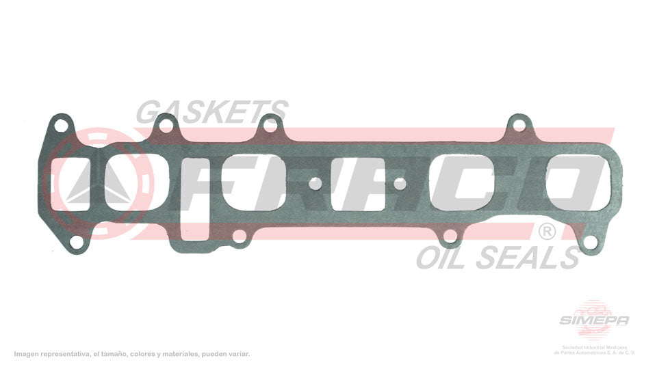 MIX-8040332 - EMPAQUE MULTIPLE DE ADMISION PARA TOYOTA CELICA L4 2.4 L 8 V. SOHC 22R 22RE 22REC 1981-1982