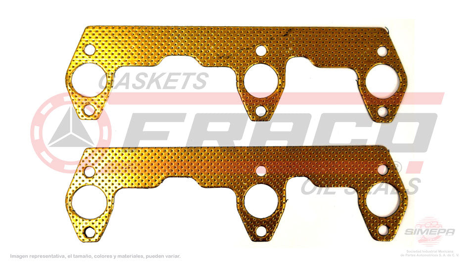 MEX-3062003 - EMPAQUE MULTIPLE DE ESCAPE PARA BUICK CENTURY V6 2.8 L 12 V. OHV 1986