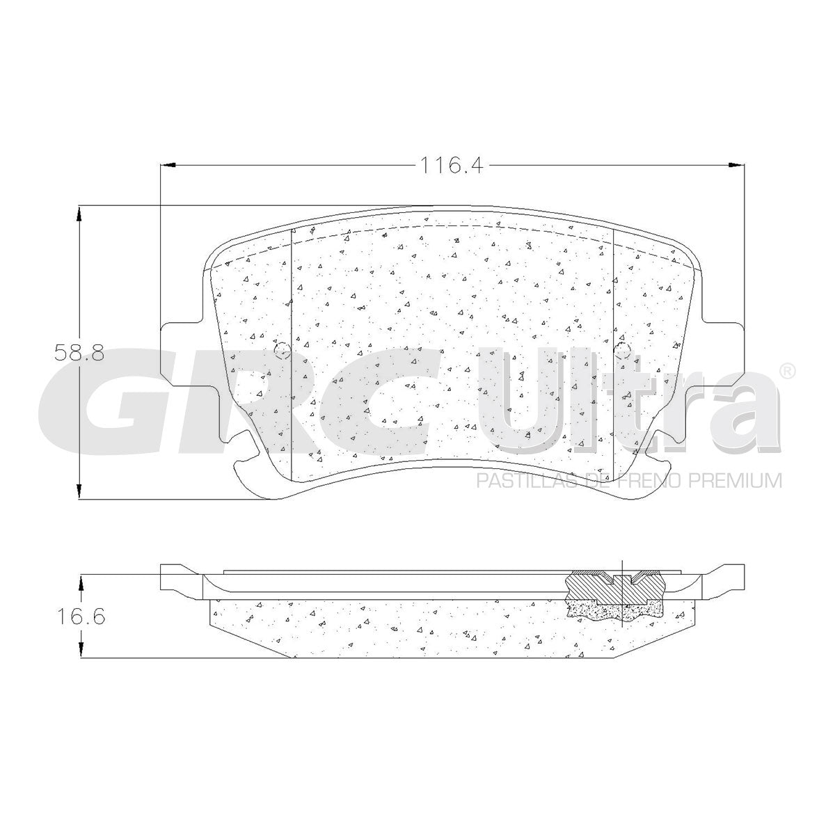GMD1018 - BALATAS SEMIMETALICAS TRASERAS PARA AUDI A4 2.0L 2005-2006