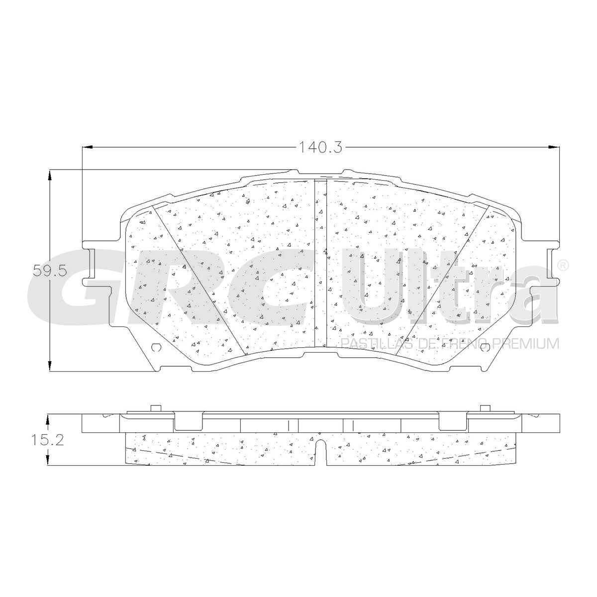 GMD1711 - BALATAS SEMIMETALICAS DELANTERAS PARA MAZDA 6 2014-2021
