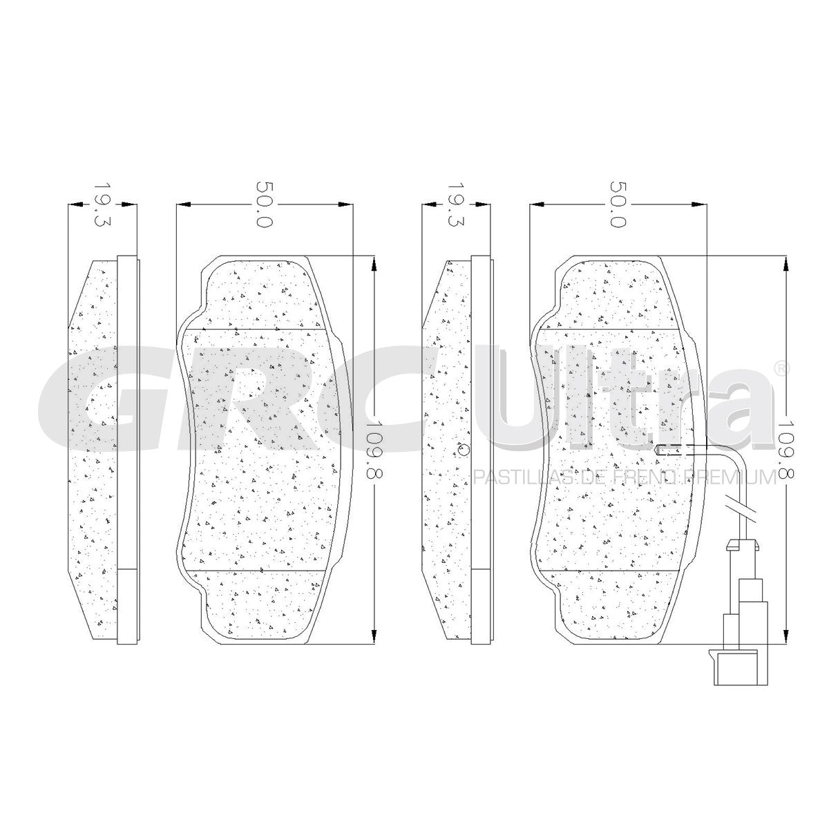 GMD1582 - BALATAS SEMIMETALICAS TRASERAS PARA NISSAN CABSTAR 2013-2016
