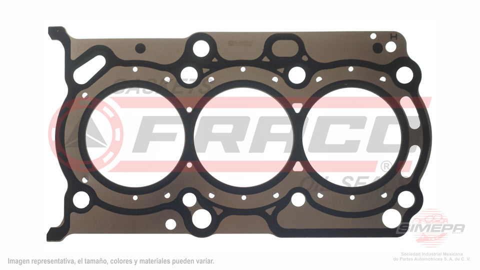 HGX-5430001-MLO - EMPAQUE DE CABEZA PARA SMART FORTWO 1.0 L L3 12 V DOHC M132.910 2008-2015