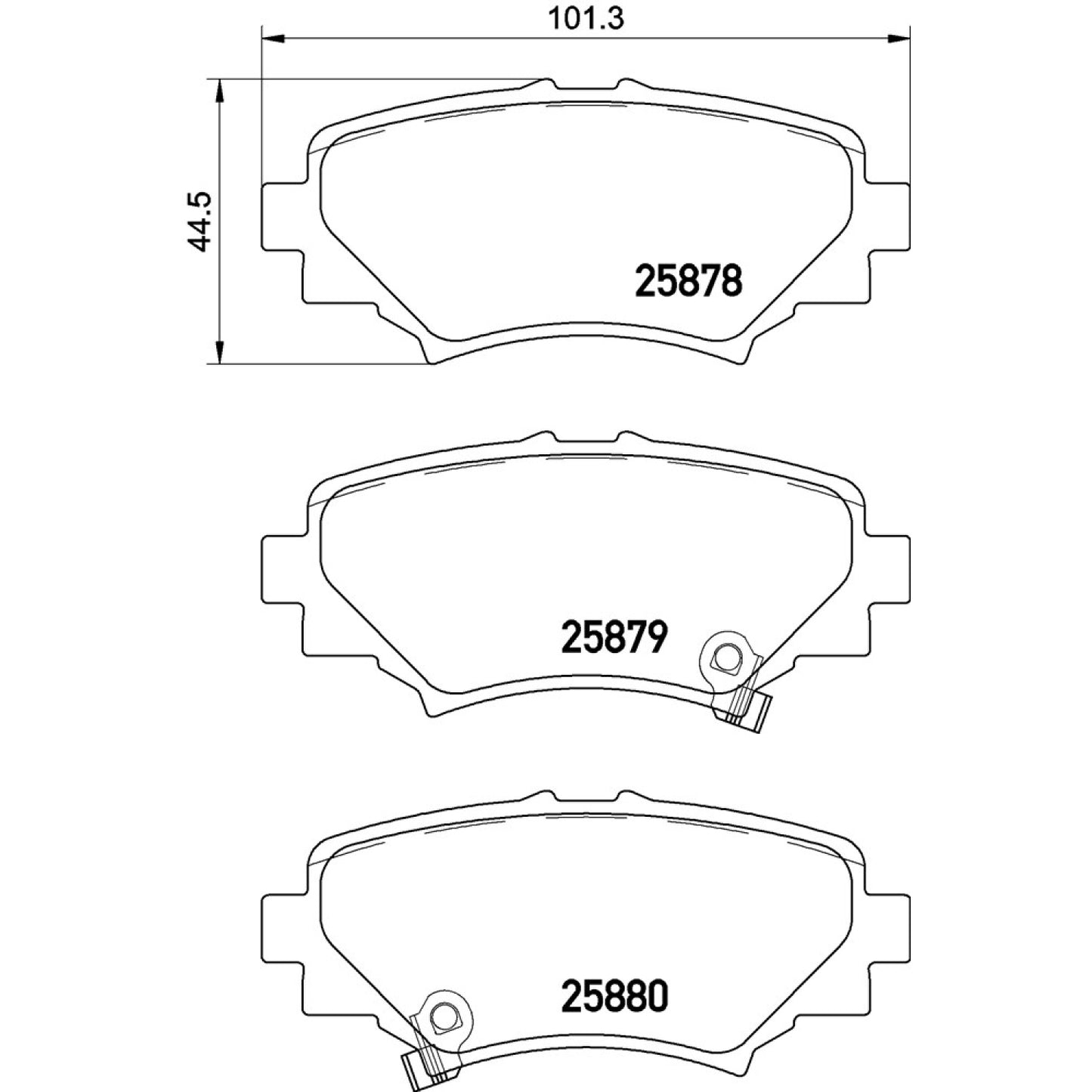 BRE-P49049 - BALATAS TRASERAS PARA MAZDA 3 G 2017-2018