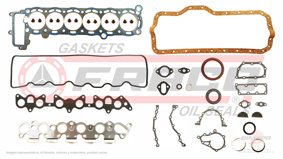 FSX-8060020 - JUEGO DE EMPAQUES PARA TOYOTA CELICA L6 2.8 L 12 V. 5ME 1981