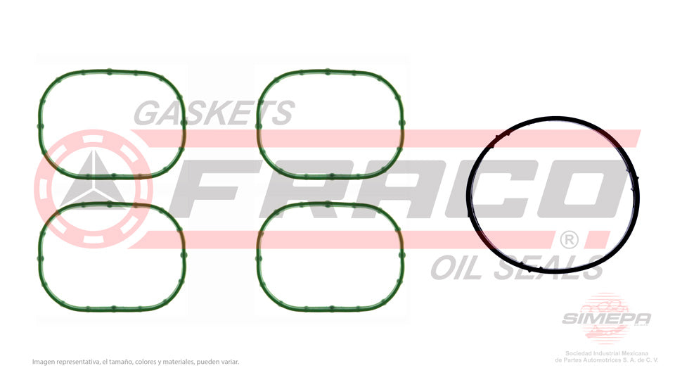 MIX-2640058 - EMPAQUE MULTIPLE DE ADMISION PARA FORD FOCUS L4 2.0 L 16 V. DOHC 2012-2017