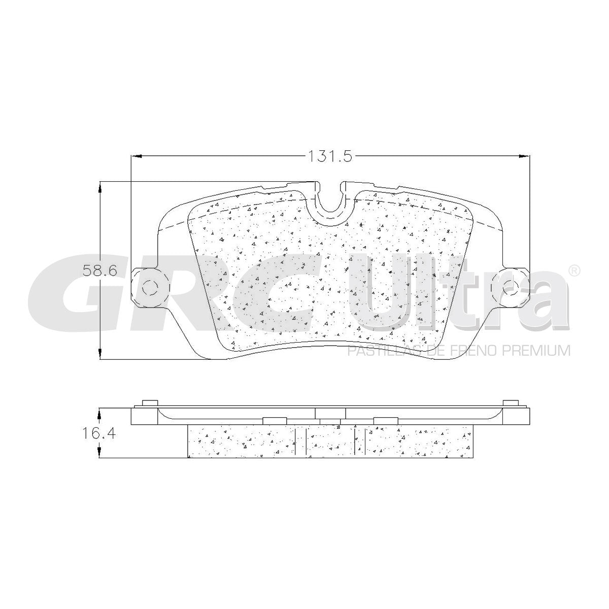 GMD1692 - BALATAS SEMIMETALICAS TRASERAS PARA LAND ROVER DEFENDER 110 2020-2022