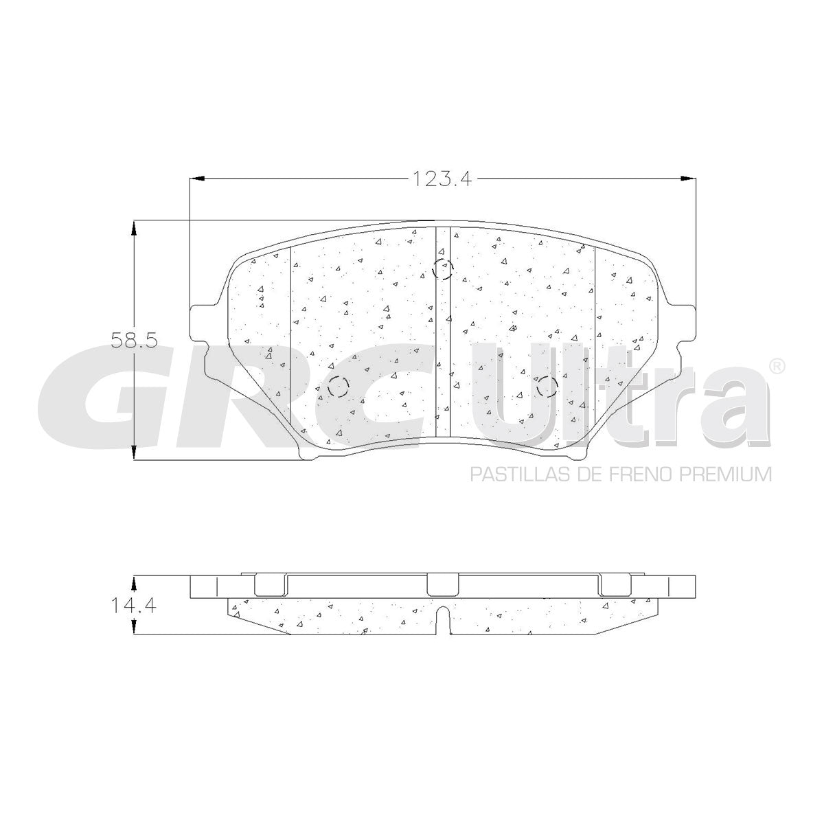 GCD1179 - BALATAS CERAMICAS DELANTERAS PARA MAZDA MX-5 2006-2014
