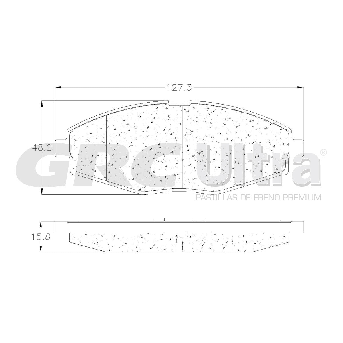 GMD1321 - BALATAS SEMIMETALICAS DELANTERAS PARA CHEVROLET MATIZ 2011-2014
