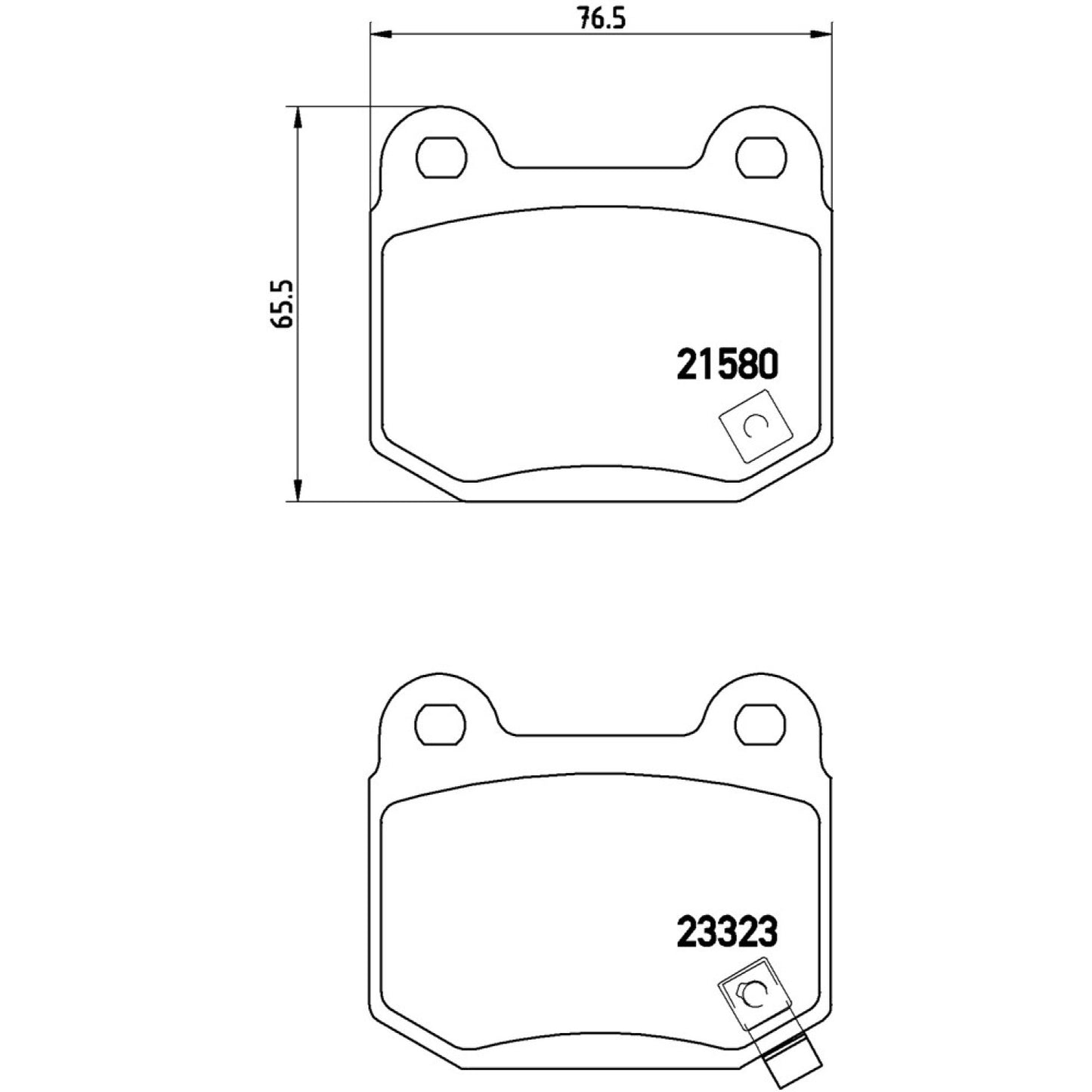BRE-P56048 - BALATAS TRASERAS PARA MITSUBISHI LANCER EVOLUTION 2003-2006