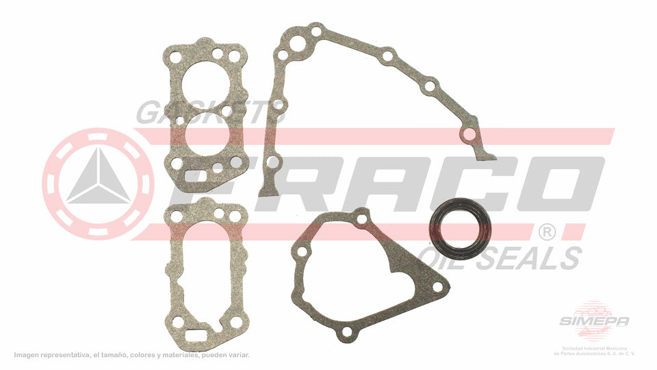 TCX-5540190 - EMPAQUE DE TAPA DE DISTRIBUCION PARA DODGE COLT L4 1.4 L 8 V. SOHC 1979-1984