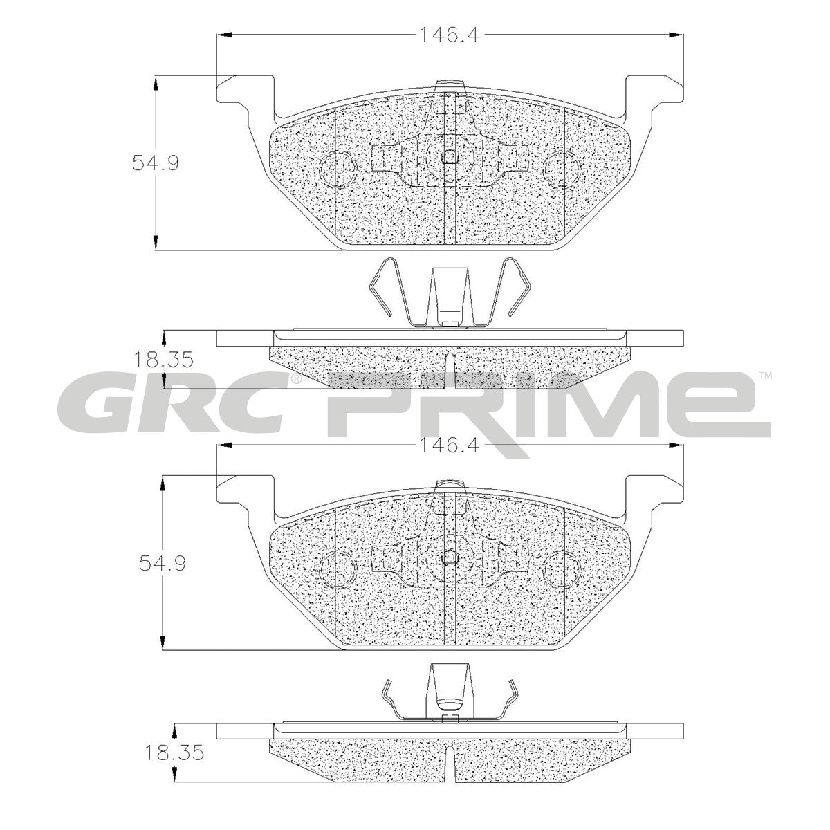 GPRD768 - BALATAS CERAMICAS DELANTERAS PARA AUDI A1 2017-2017