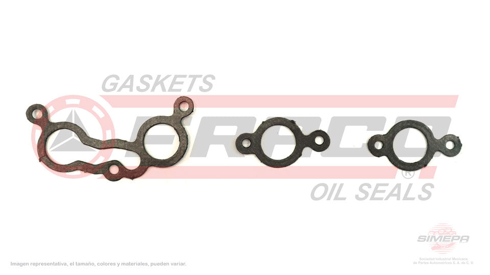 MEX-5840050 - EMPAQUE MULTIPLE DE ESCAPE PARA NISSAN PULSAR L4 1.5 L E15 8 V. SOHC E15 1983-1984