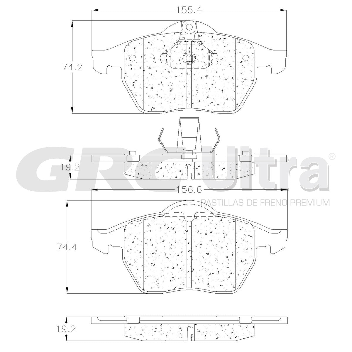 GMD800 - BALATAS SEMIMETALICAS DELANTERAS PARA SAAB 900 1997-1998