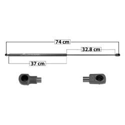 MANJ-60336 - AMORTIGUADOR COFRE PARA TOYOTA SEQUOIA 2008-2017 DERECHA/IZQUIERDA