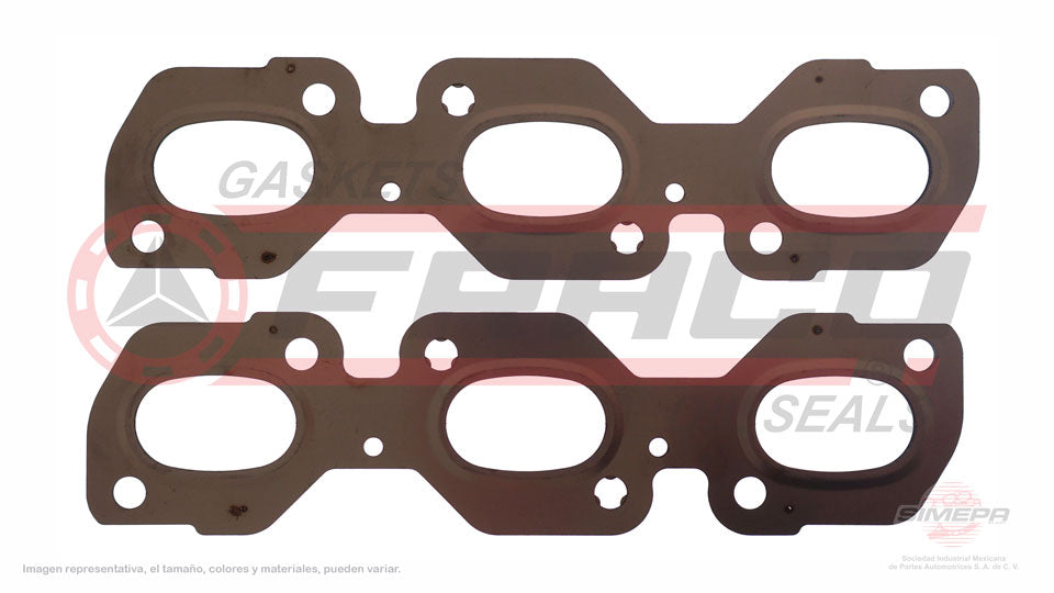 MEX-2662056 - EMPAQUE MULTIPLE DE ESCAPE PARA FORD CONTOUR V6 2.5 L DOHC 24 V. DOHC 1995-2000