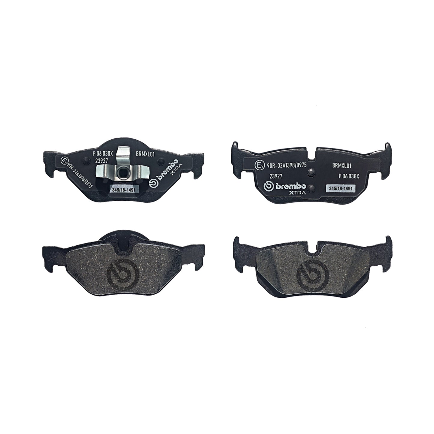 BRE-P06038X - BALATAS TRASERAS PARA BMW 120I BASE 2007-2012