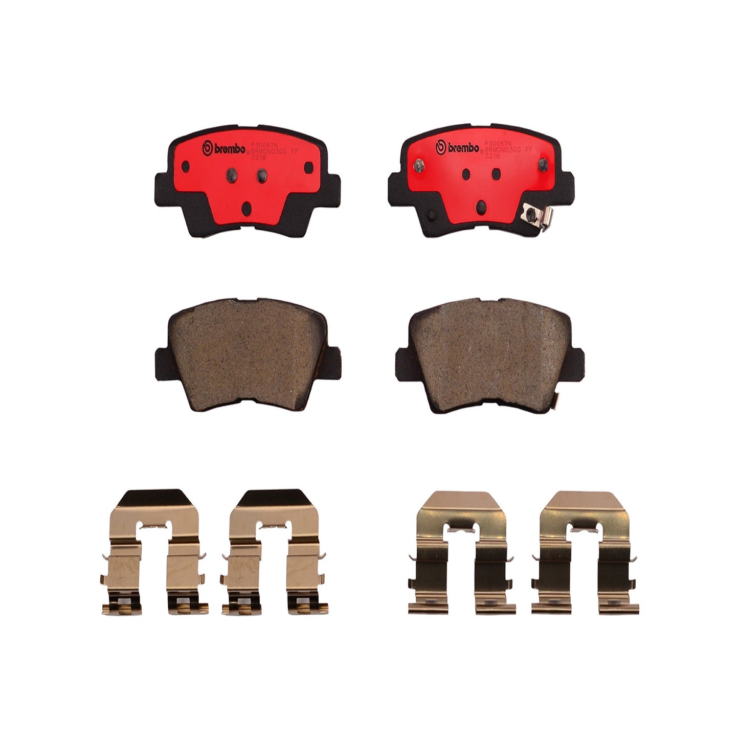 BRE-P30067N - BALATAS TRASERAS PARA DODGE ATTITUDE GL 2012-2014