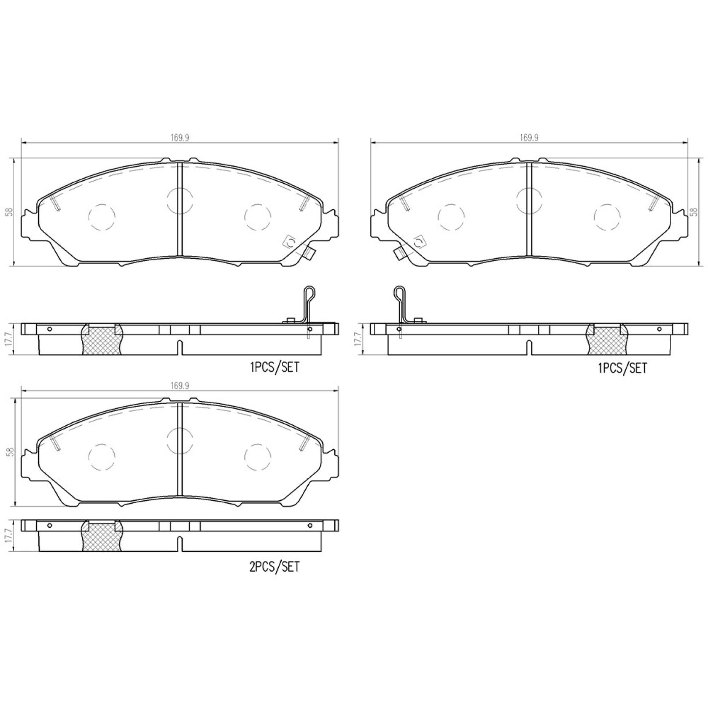 BRE-P28105 - BALATAS DELANTERAS PARA ACURA MDX A-SPEC 2019-2020