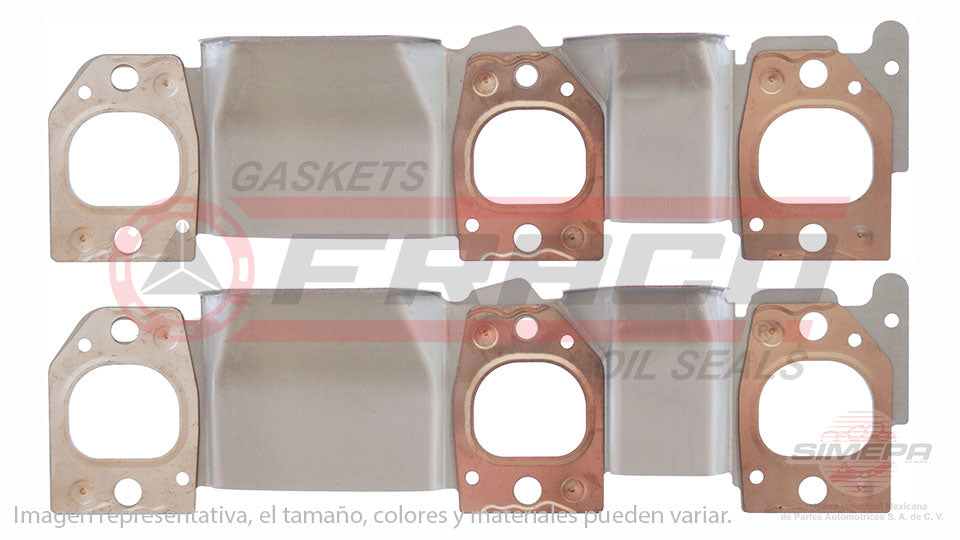 MEX-3062084 - EMPAQUE MULTIPLE DE ESCAPE PARA BUICK CENTURY V6 3.1 L. 12 V OHV VIN J 2004-2005