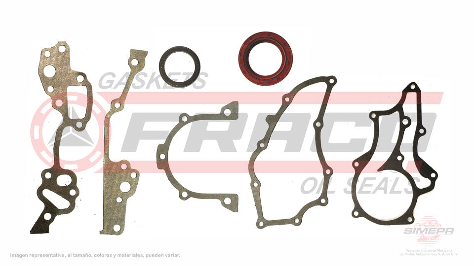 TCX-8040332 - EMPAQUE DE TAPA DE DISTRIBUCION PARA TOYOTA 4RUNNER L4 2.4 L 8 V. SOHC 22R 22RE 22REC 1984-1995
