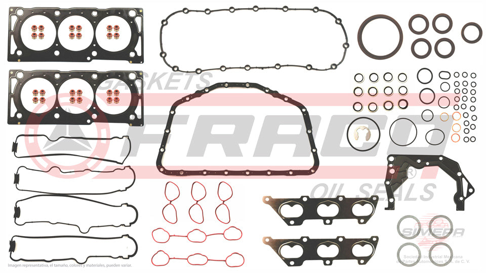 FSX-6062020 - JUEGO DE EMPAQUES PARA CHEVROLET VECTRA V6 3.2 L 24 V. DOHC Z32SE 2002-2006