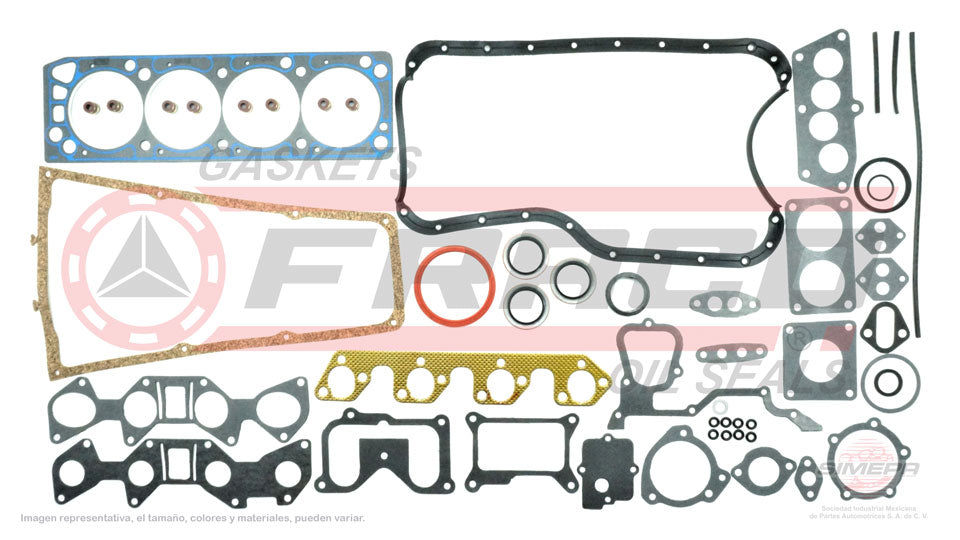 FSX-2640072 - JUEGO DE EMPAQUES PARA FORD COURIER L4 2.3 L SOHC 8 V. 140 CID 1982