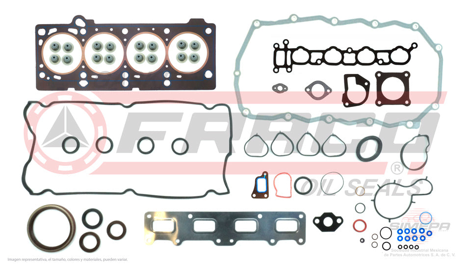 FSX-1140077-1 - JUEGO DE EMPAQUES PARA CHRYSLER SEBRING L4 2.4 L DOHC 16 V. EDZ DOHC 2002-2004