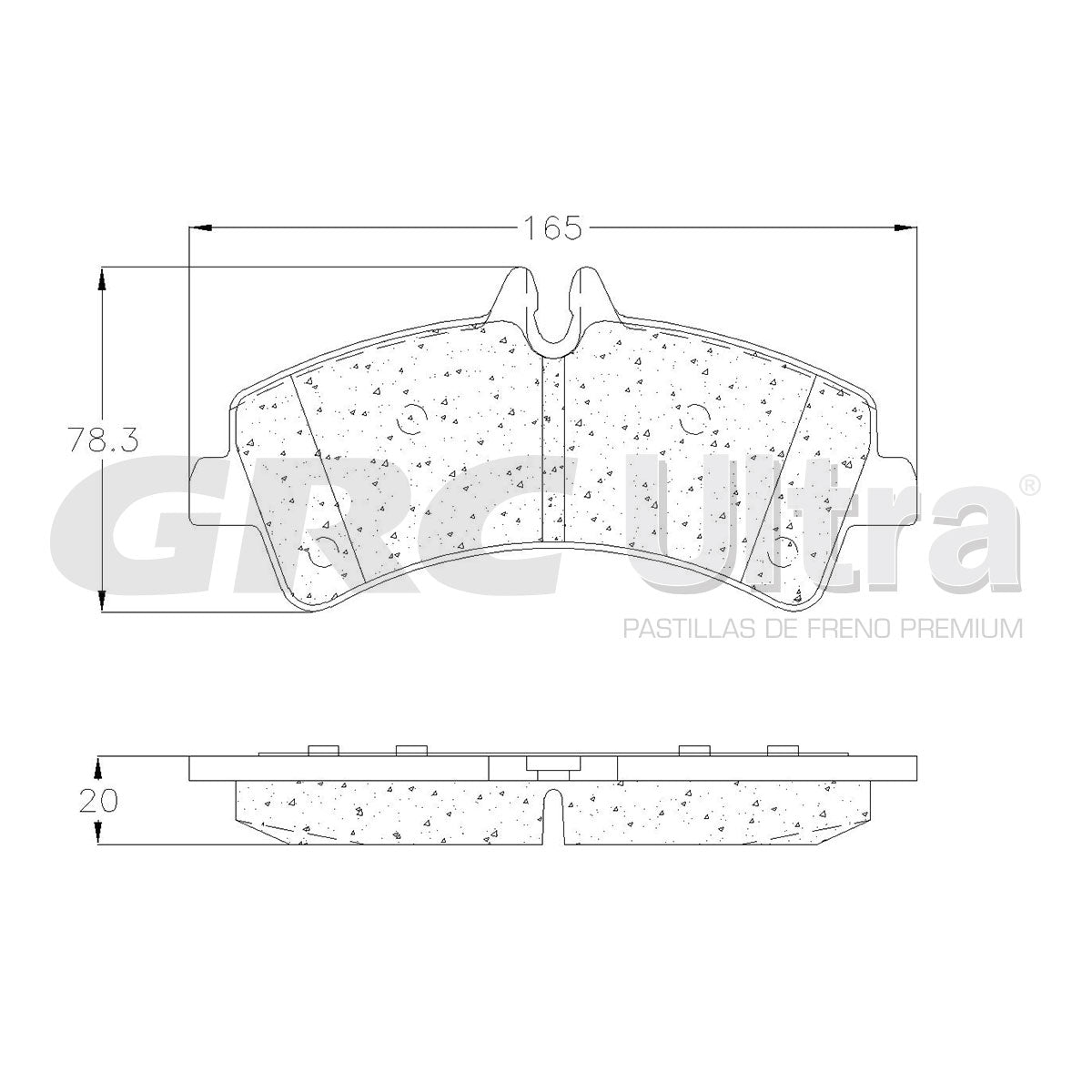 GMD1318 - BALATAS SEMIMETALICAS TRASERAS PARA DODGE SPRINTER 3500 3.0L 2009-2009