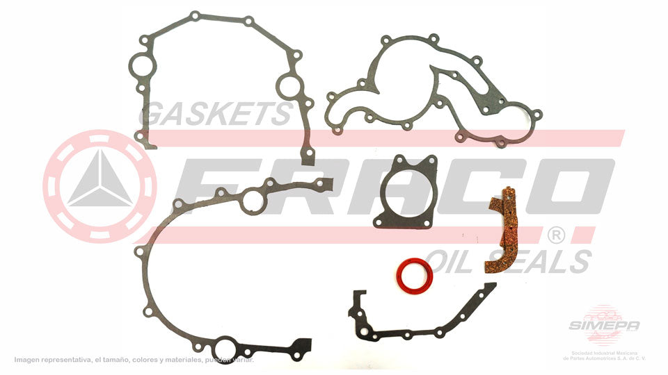 TCX-2662030 - EMPAQUE DE TAPA DE DISTRIBUCION PARA FORD AEROSTAR V6 2.8 L 12 V. OHV 1986