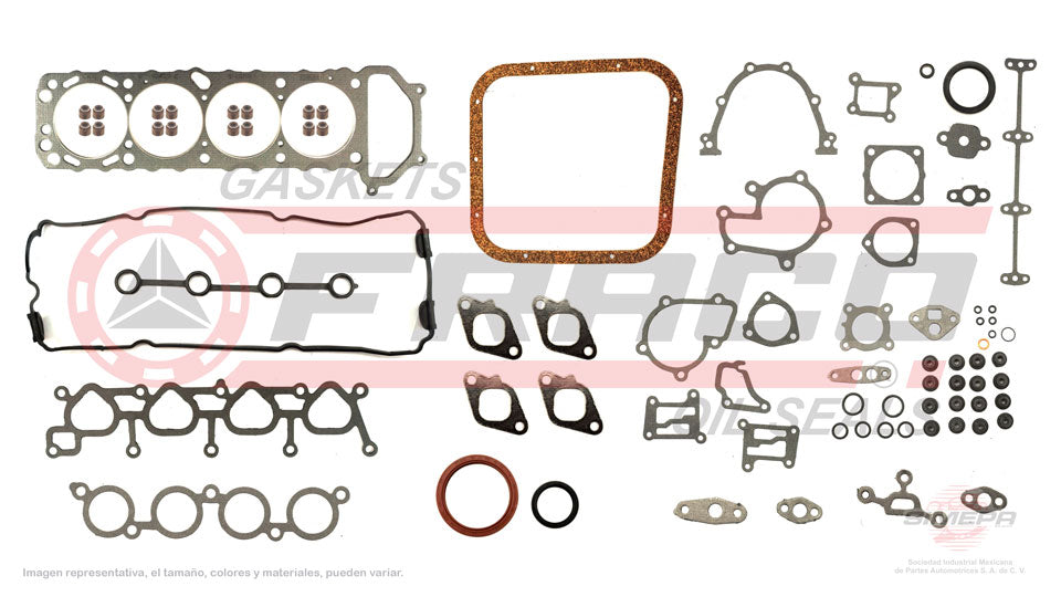 FSX-5840307 - JUEGO DE EMPAQUES PARA NISSAN ALTIMA L4 2.4 L 16 V. DOHC KA24DE 1993-2001