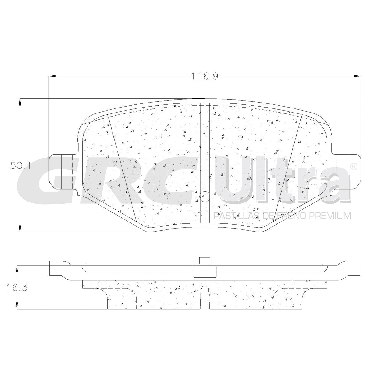 GCD1377 - BALATAS CERAMICAS TRASERAS PARA FORD EDGE 2011-2014