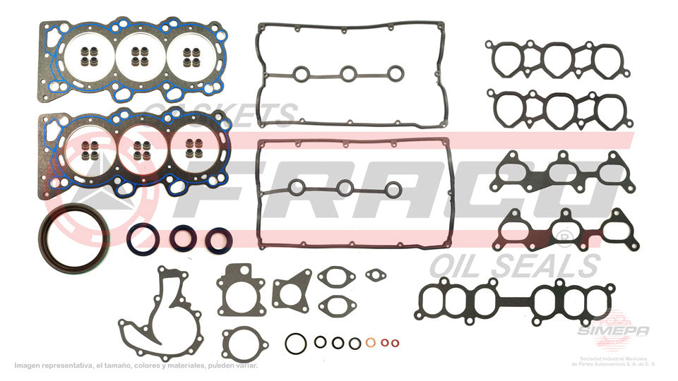 FSX-3862015 - JUEGO DE EMPAQUES PARA ISUZU TROOPER V6 3.2 L DOHC 24 V. DOHC 6VD1 1992-1995