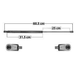 MANJ-60142 - AMORTIGUADOR 5TA PUERTA PARA HONDA CR-V 2012-2016 DERECHA/IZQUIERDA