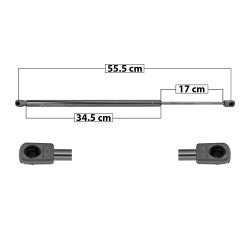 MANJ-60106 - AMORTIGUADOR 5TA PUERTA PARA FIAT 500L 2016-2020 DERECHA/IZQUIERDA