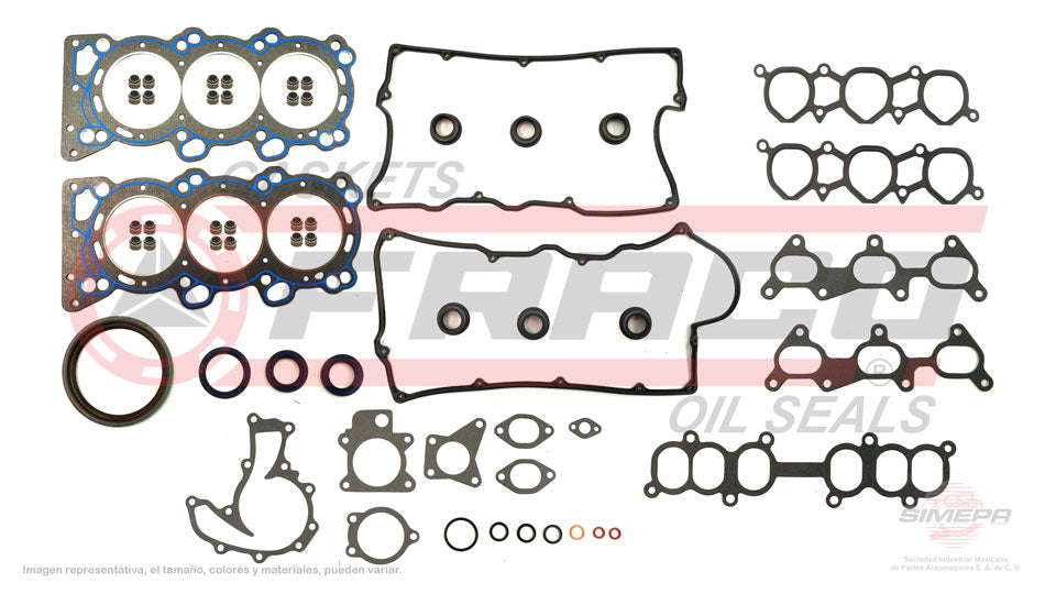 FSX-3862010 - JUEGO DE EMPAQUES PARA HONDA PASSPORT V6 3.2 L SOHC 24 V. SOHC 6VD1 1994-1995