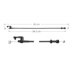 MANJ-96501 - CHICOTE CERRADURA PARA FORD CONTOUR 1996-2000 DERECHA/IZQUIERDA TRASERO