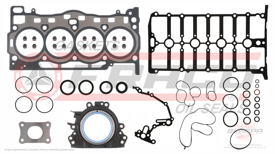 FSX-8640040 - JUEGO DE EMPAQUES PARA AUDI A3 L4 1.4 L DOHC 16 V. TFSI CXSA/B CZCA 2013-2016