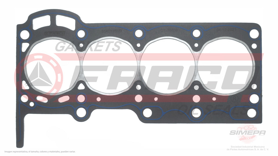 HGX-8040116-NR - EMPAQUE DE CABEZA PARA TOYOTA AVANZA L4 1.5 L 16 V. DOHC 3SZVE 2007-2017