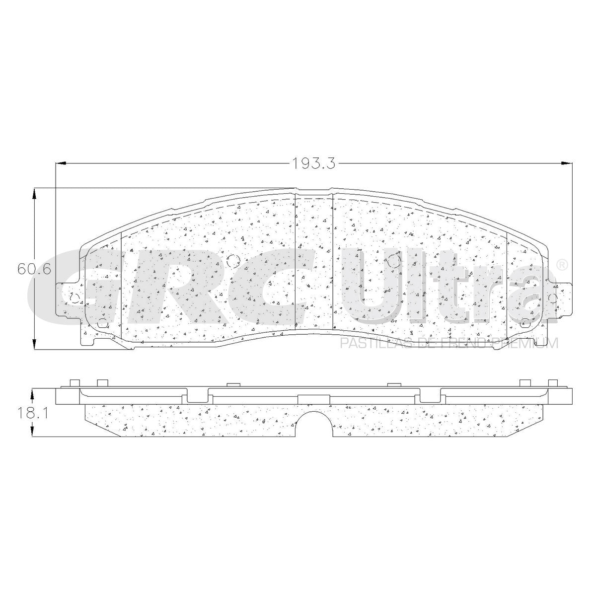 GMD1691 - BALATAS SEMIMETALICAS TRASERAS PARA FORD F-250 SUPER DUTY 2013-2024