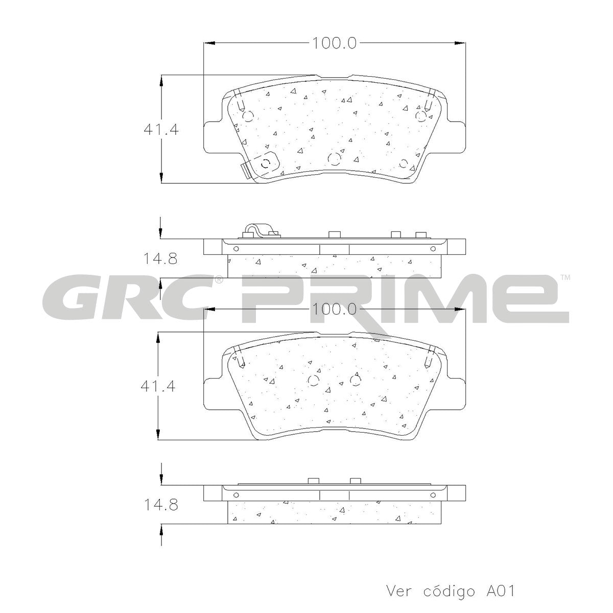 GPRD2205 - BALATAS CERAMICAS TRASERAS PARA HYUNDAI VELOSTER 2019-2021