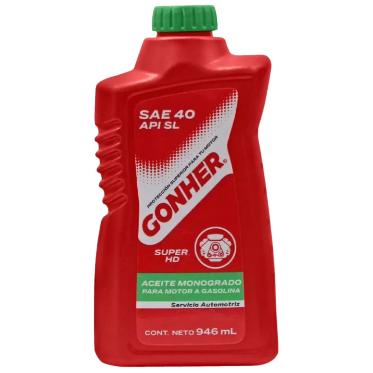 GH-1033946 - ACEITE GONHER SAE 40 API SL CAJA CON 12 PIEZAS DE 946ML