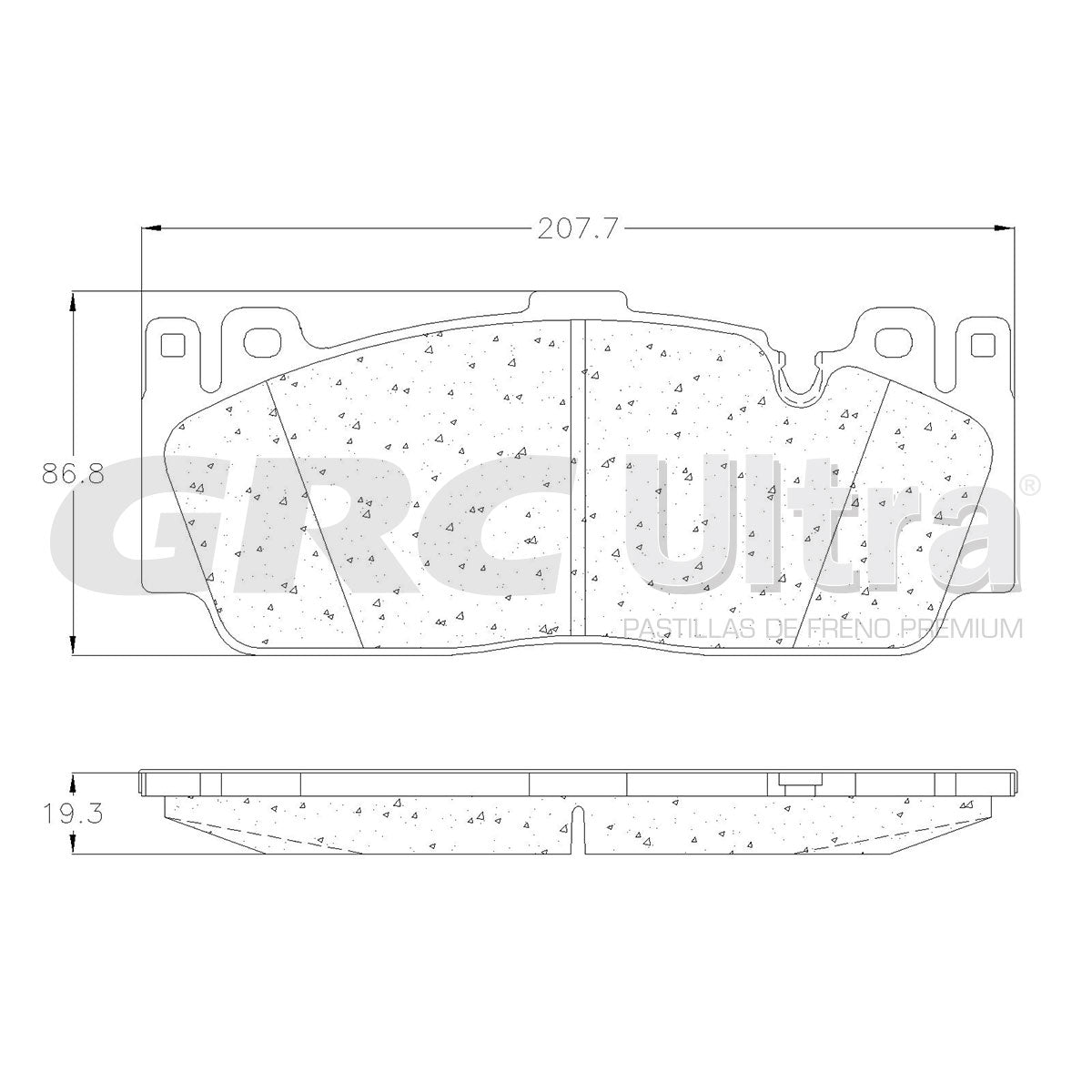 GMD1648 - BALATAS SEMIMETALICAS DELANTERAS PARA BMW M3 2018-2018