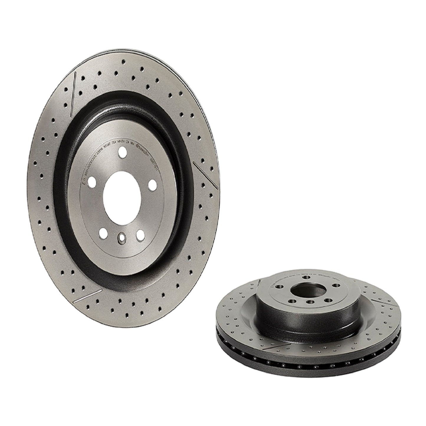 BRE-09.B710.11 - PAR DE DISCOS DE FRENO TRASEROS PARA MERCEDES-BENZ GLE43 AMG BASE 2018-2018