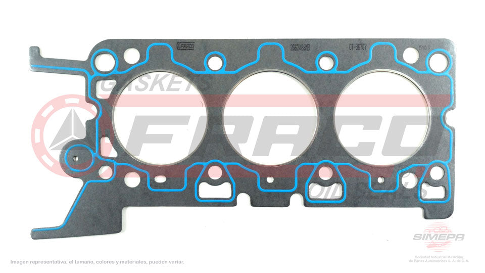 HGX-2662088-NR - EMPAQUE DE CABEZA PARA FORD MONDEO V6 2.5 L DOHC 24 V. DURATEC LCBD 2001-2002