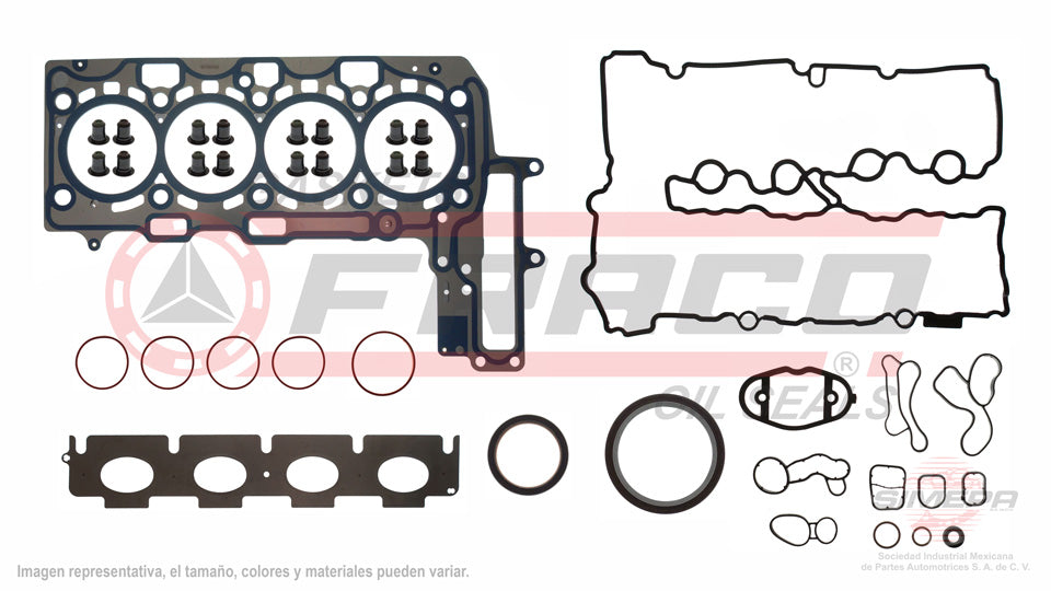 FSX-0840006 - JUEGO DE EMPAQUES PARA BMW 220I 2.0 L TURBO L4 16 V DOHC B48A20A B48A20F B48B20A 2016-2020