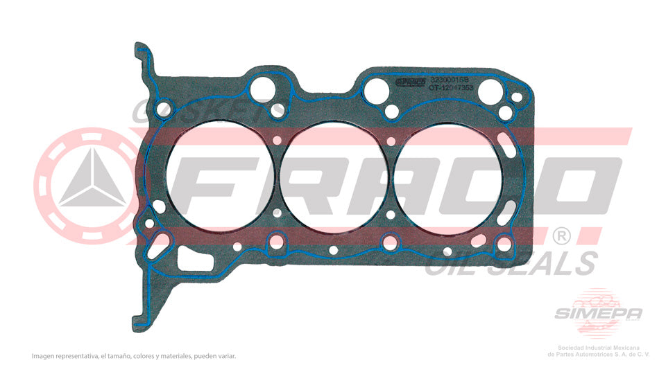 HGX-3630018-SB - EMPAQUE DE CABEZA PARA DODGE ATTITUDE L3 1.2 L 12 V. DOHC 3A92 MIVEC 2015-2019