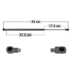 MANJ-60073 - AMORTIGUADOR 5TA PUERTA PARA NISSAN PATHFINDER 1996-2004 DERECHA/IZQUIERDA