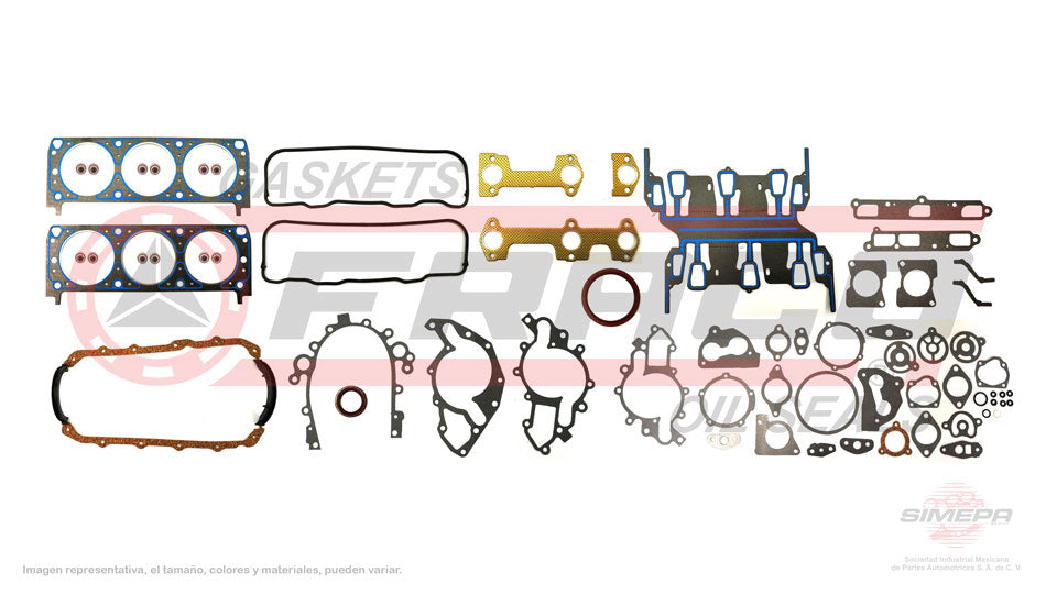 FSX-3062005 - JUEGO DE EMPAQUES PARA BUICK CENTURY V6 2.8 L 12 V. OHV 1987-1989